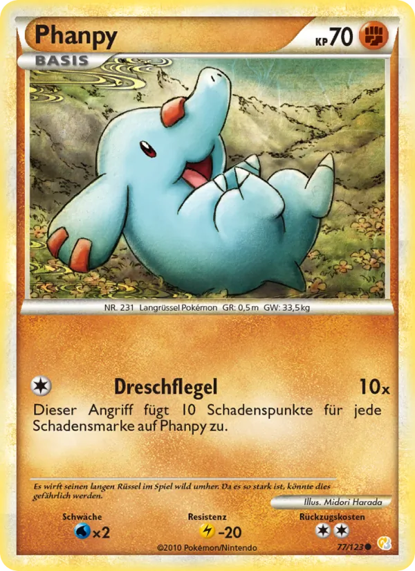 Phanpy HeartGold SoulSilver 77/123