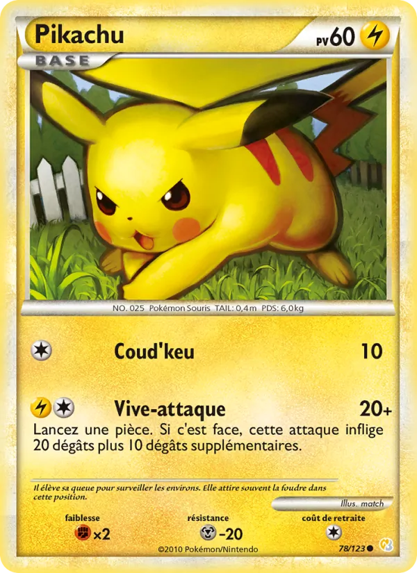 Pikachu HeartGold SoulSilver 78/123