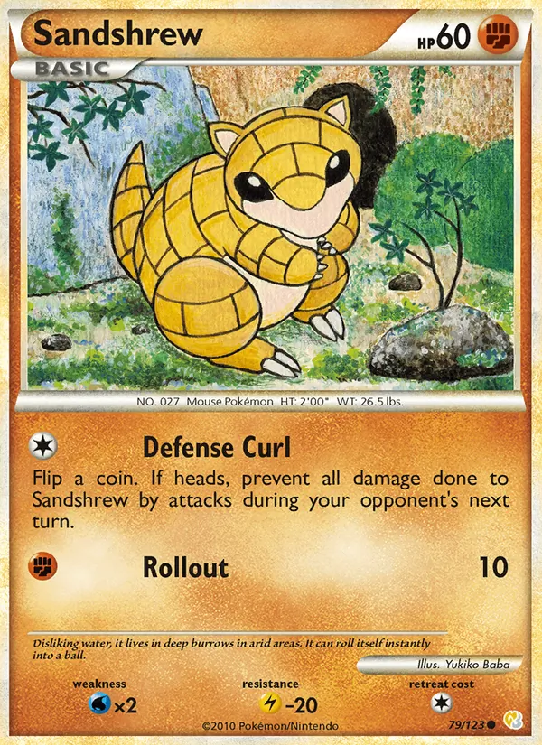 Sandshrew HeartGold SoulSilver 79/123