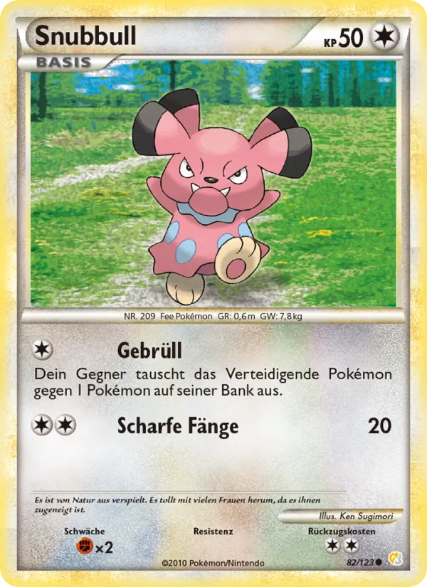 Snubbull HeartGold SoulSilver 82/123