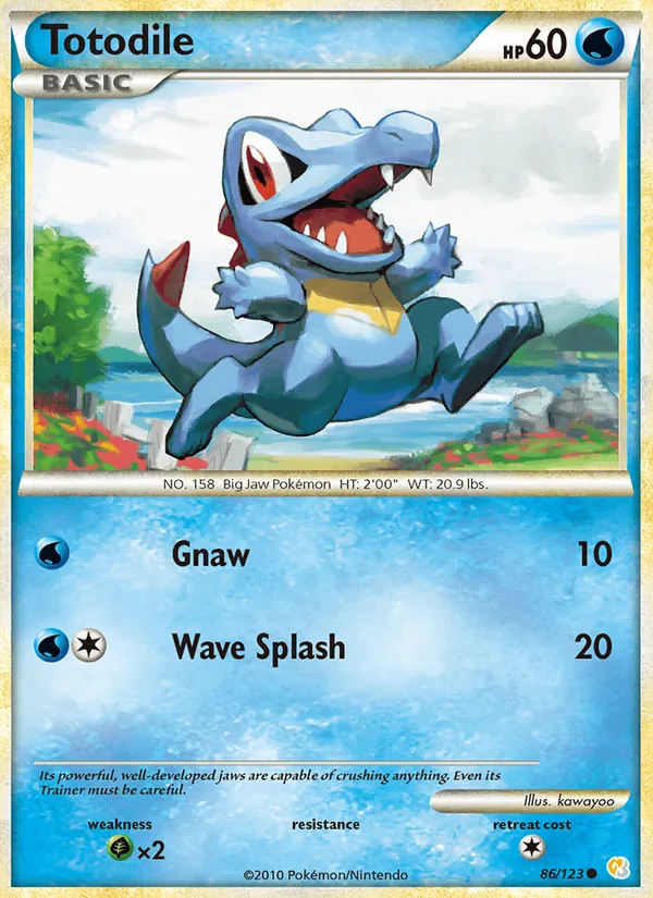 Totodile HeartGold SoulSilver 86/123