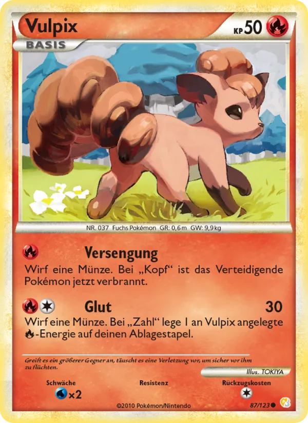 Vulpix HeartGold SoulSilver 87/123