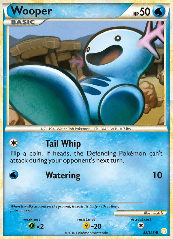 Wooper HeartGold SoulSilver 88/123