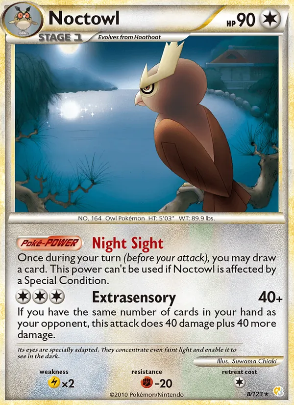 Noctowl HeartGold SoulSilver 8/123