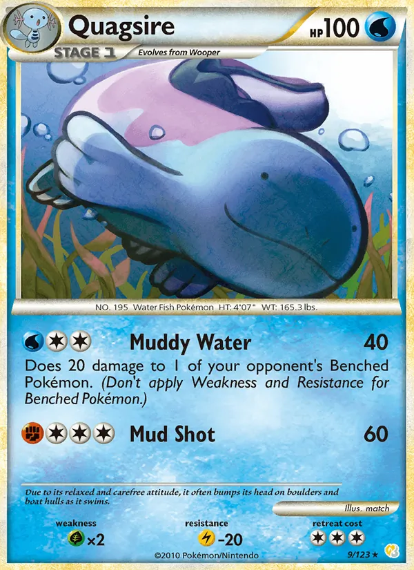 Quagsire HeartGold SoulSilver 9/123