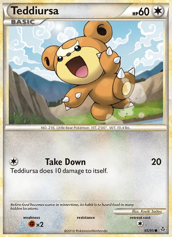 Teddiursa Liberados 65/95