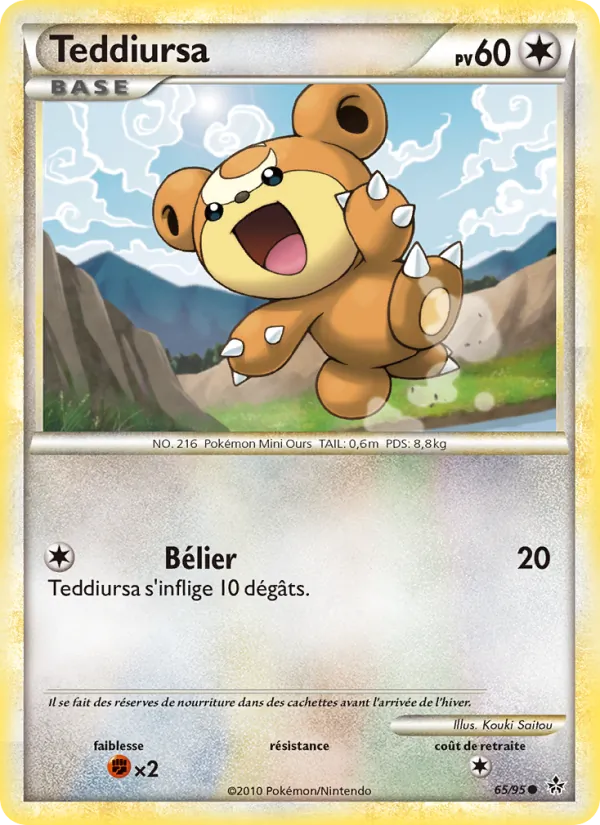 Teddiursa Déchaînement 65/95