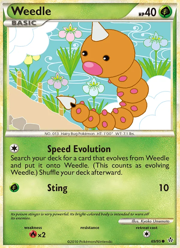 Weedle Unleashed 69/95