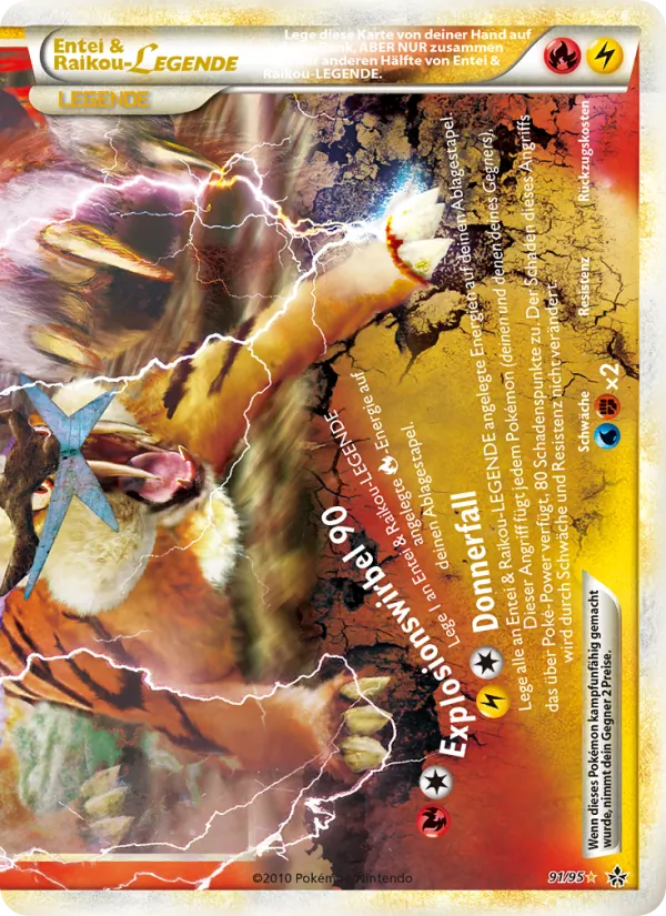 Entei & Raikou LEGENDE Entfesselt 91/95