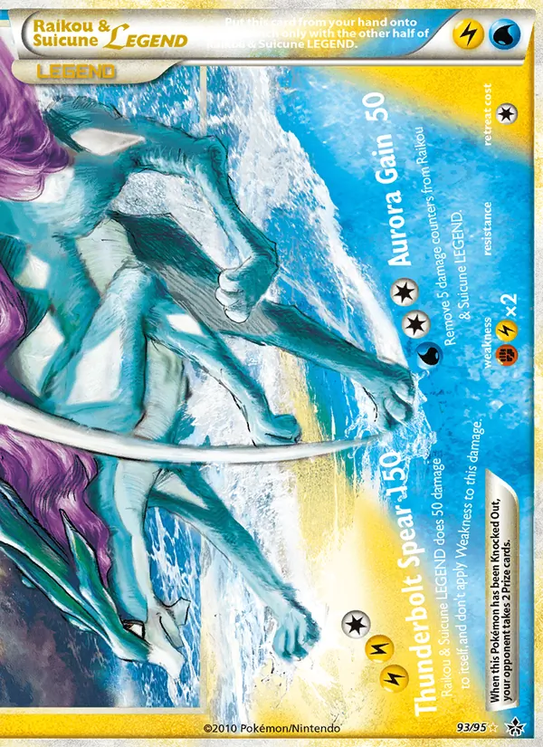 Raikou & Suicune LEGEND Unleashed 93/95