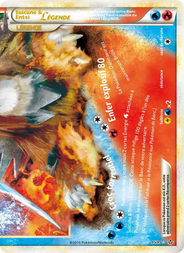 Suicune & Entei LÉGENDE (bas) Déchaînement 95/95