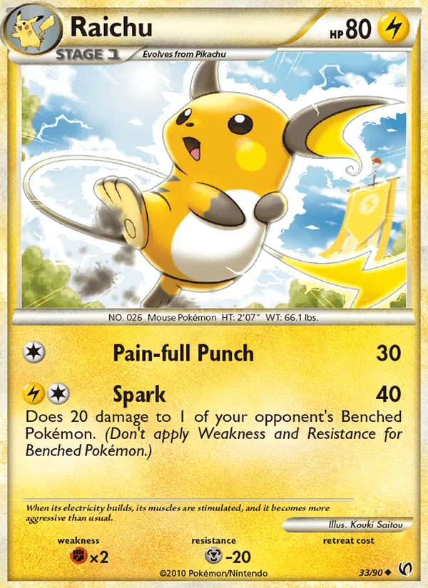 Raichu Undaunted 33/90