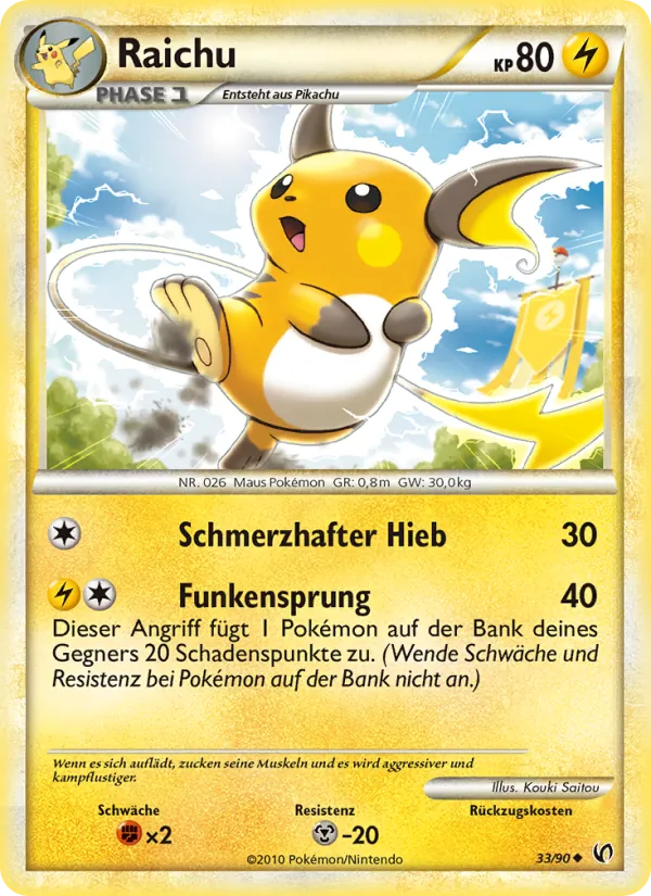 Raichu Unerschrocken 33/90