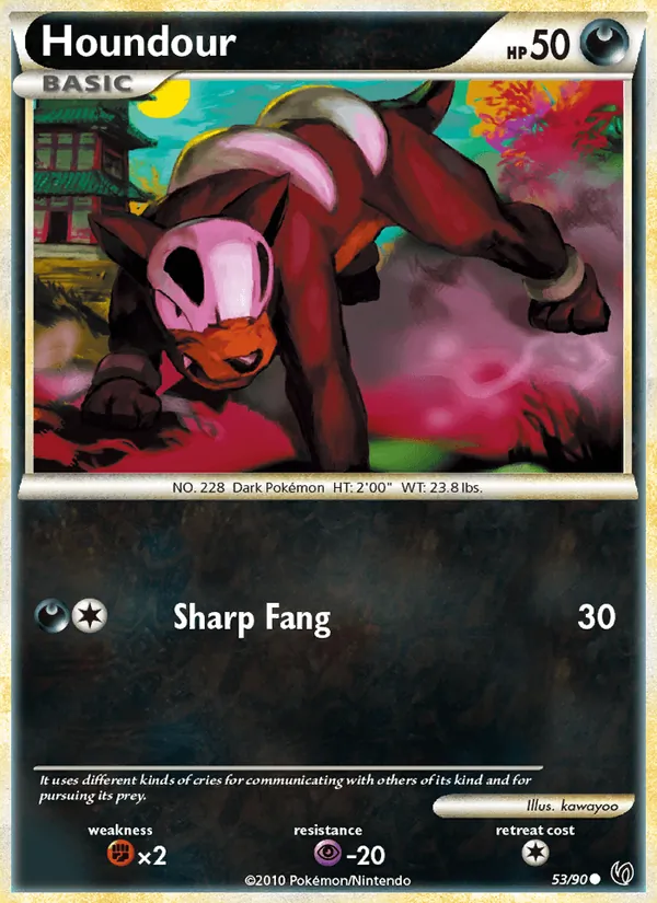 Houndour Undaunted 53/90