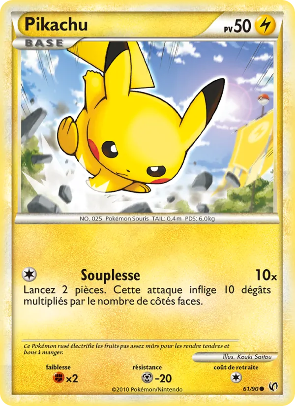 Pikachu Indomptable 61/90