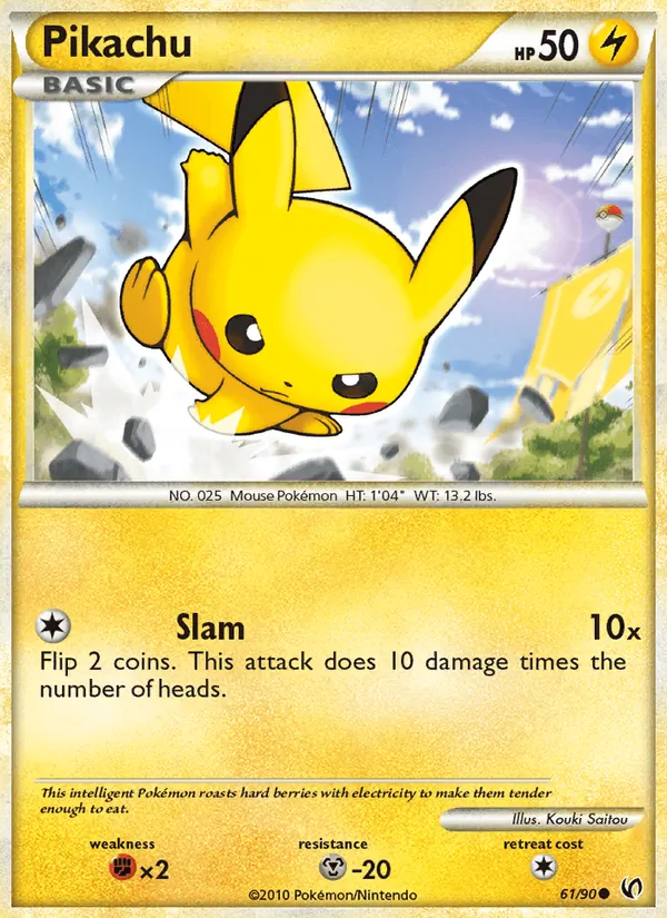 Pikachu Destemido 61/90