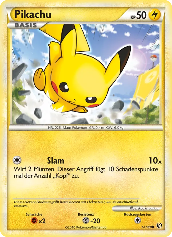 Pikachu Unerschrocken 61/90