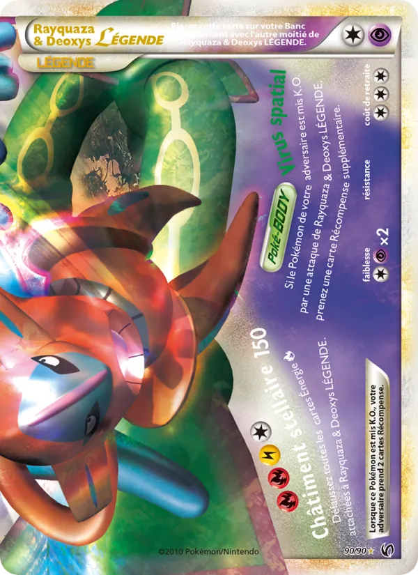 Rayquaza & Deoxys LÉGENDE Indomptable 90/90