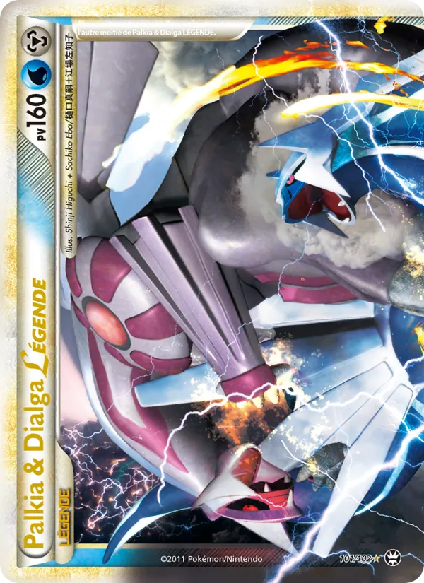 Palkia & Dialga LÉGENDE Triomphant 101/102