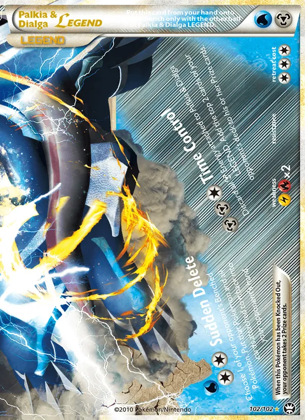 Palkia & Dialga LEGEND Triunfante 102/102