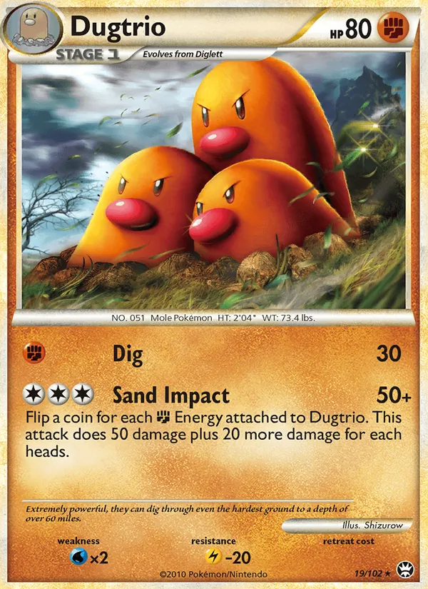 Dugtrio Triumphant 19/102