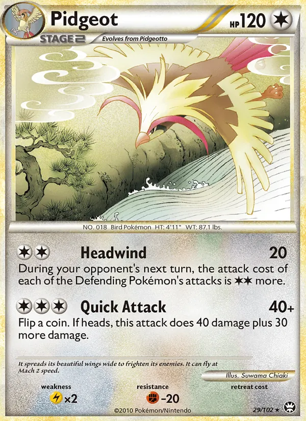 Pidgeot Triunfante 29/102