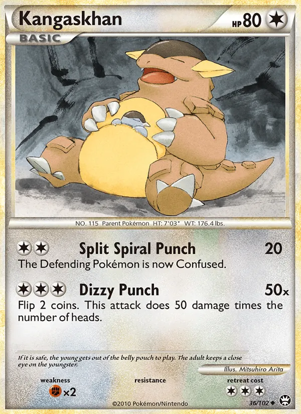 Kangaskhan Battaglie Trionfali 36/102