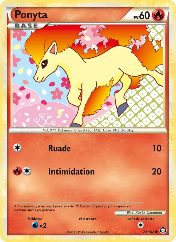 Ponyta Triomphant 72/102