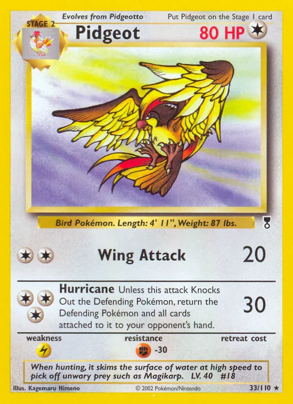 Pidgeot Legendary Collection 33/110