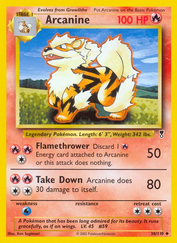 Arcanine Legendary Collection 36/110