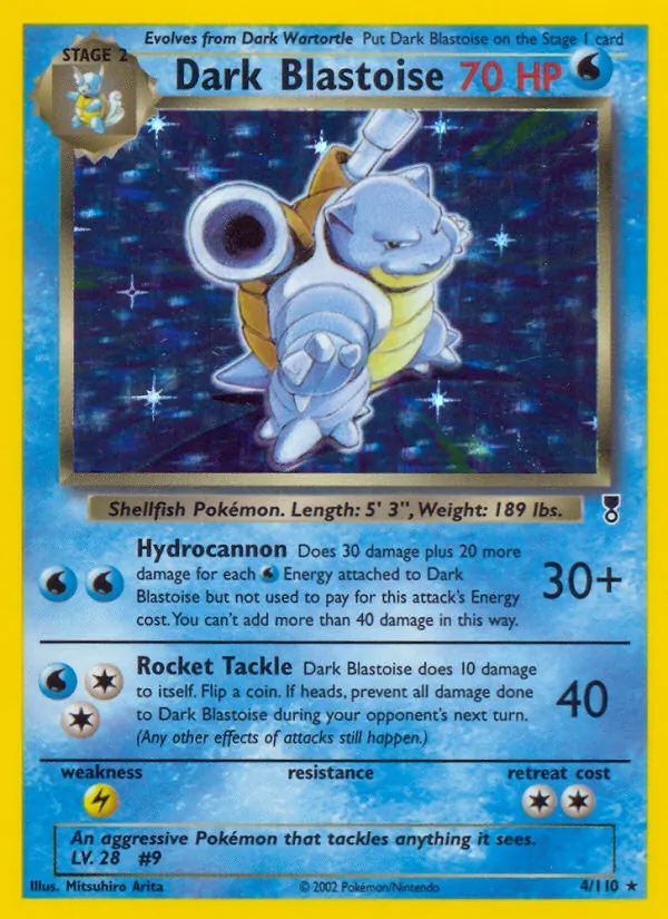 Dark Blastoise Legendary Collection 4/110