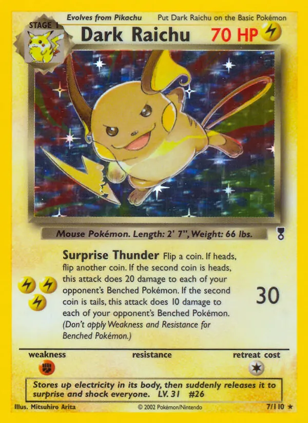 Dark Raichu Legendary Collection 7/110