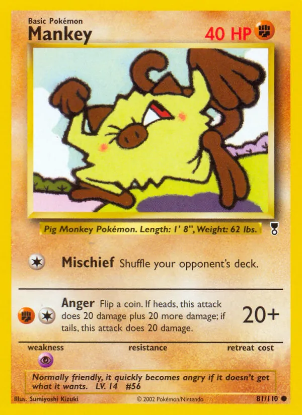 Mankey Legendary Collection 81/110