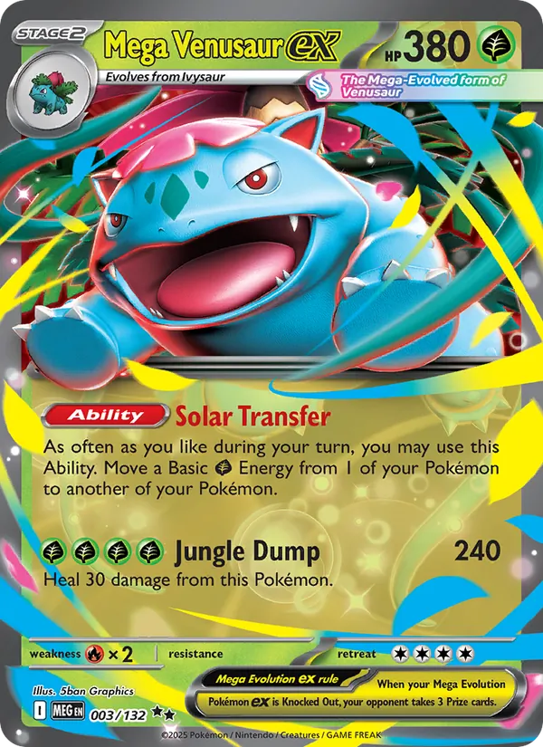 Mega Venusaur ex Mega Evolution 003/132