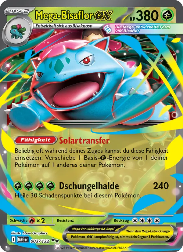 Mega-Bisaflor-ex Mega-Entwicklung 003/132