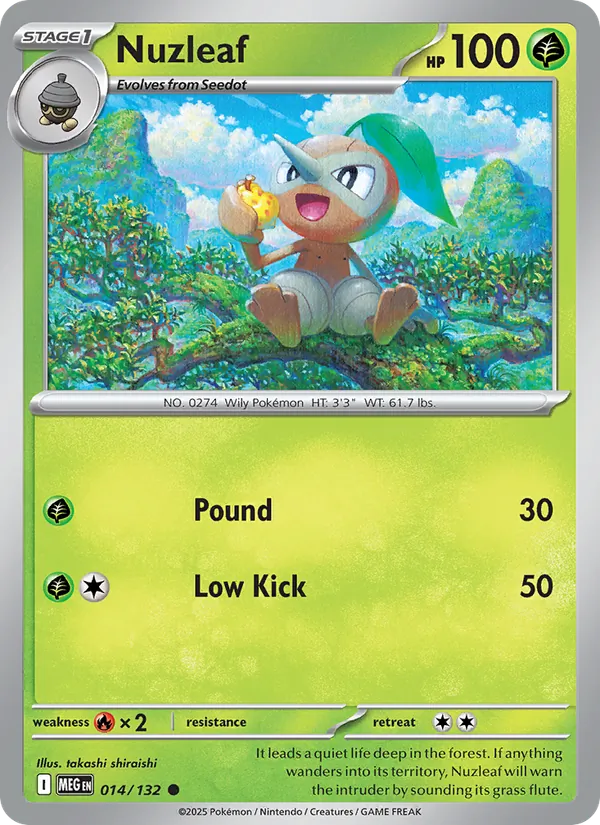 Nuzleaf Mega Evolution 014/132