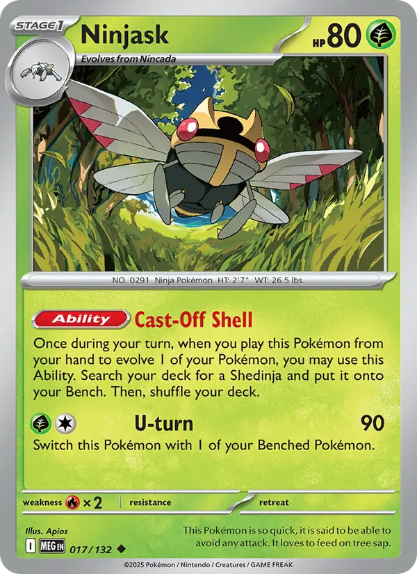 Ninjask Mega Evolution 017/132