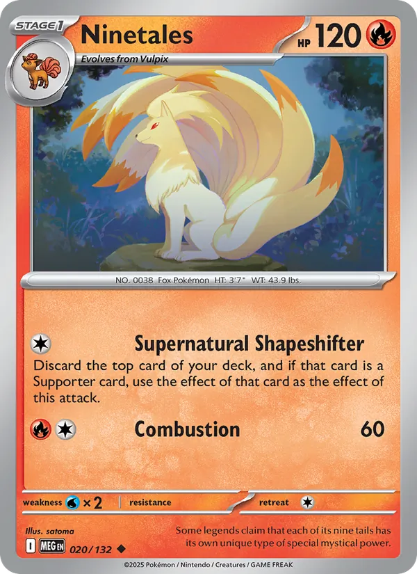 Ninetales Mega Evolution 020/132