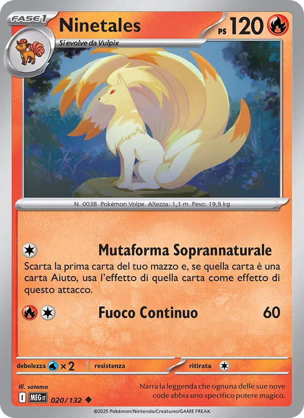 Ninetales Megaevoluzione 020/132