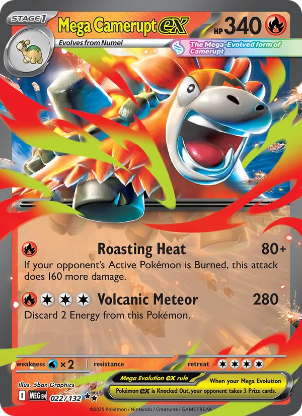 Mega Camerupt ex Mega Evolution 022/132
