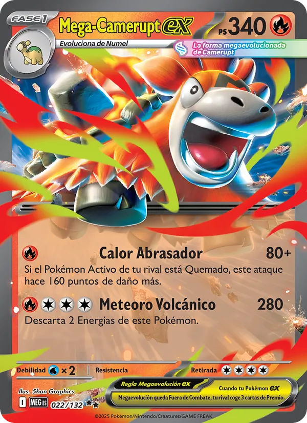 Mega-Camerupt ex Megaevolución 022/132