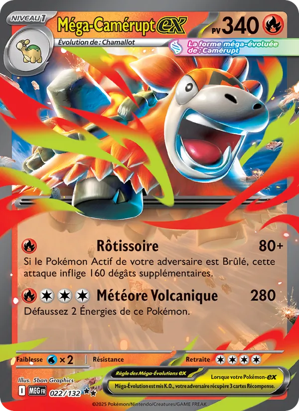 Méga-Camérupt-ex Méga-Évolution 022/132