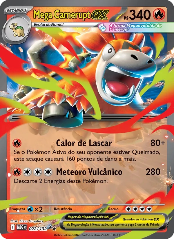 Mega Camerupt ex Megaevolução 022/132
