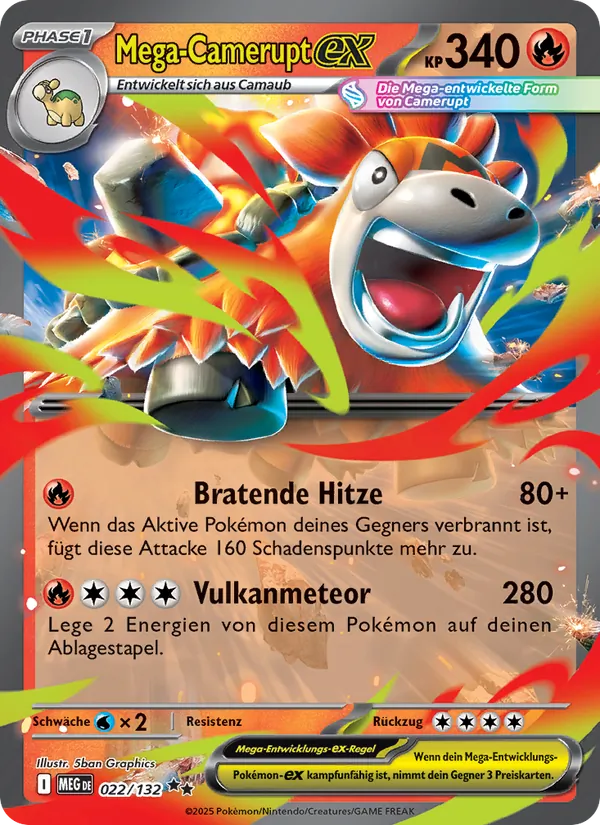 Mega-Camerupt-ex Mega-Entwicklung 022/132