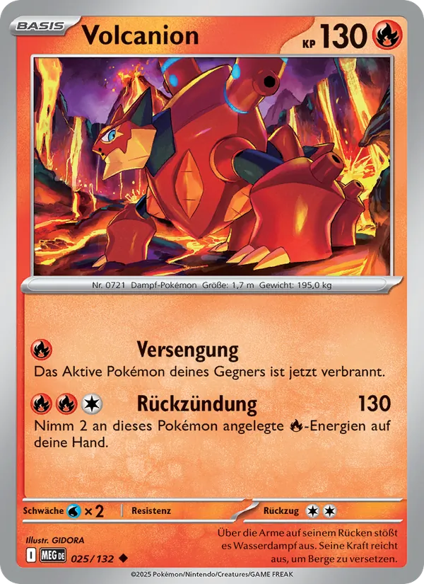 Volcanion Mega-Entwicklung 025/132