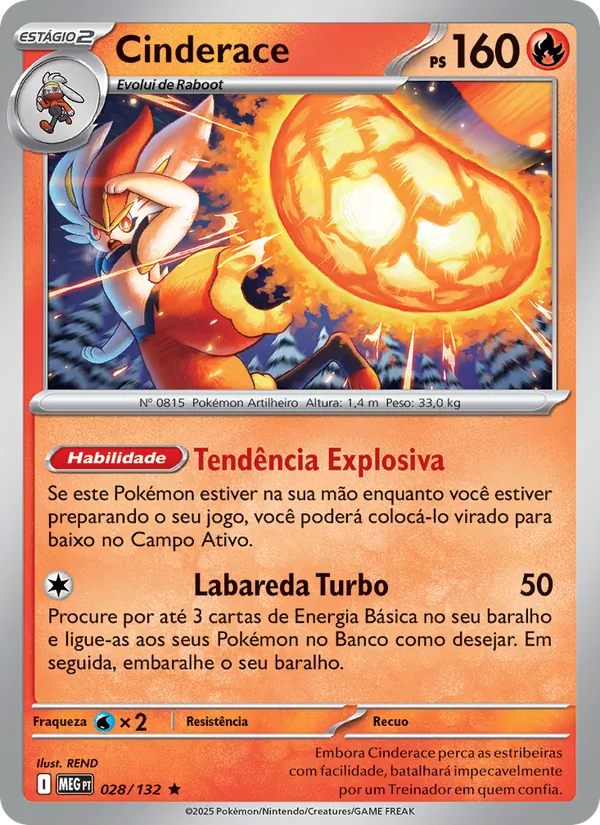 Cinderace Megaevolução 028/132