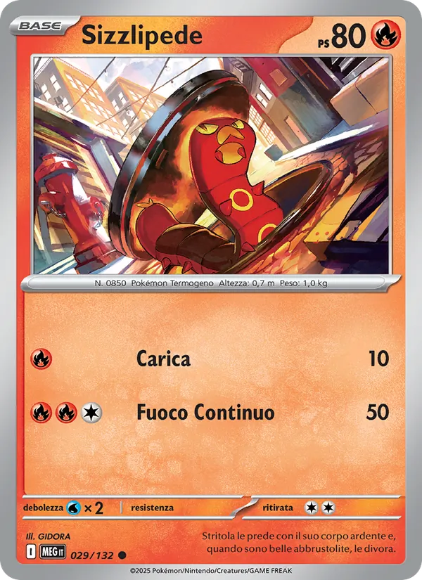 Sizzlipede Megaevoluzione 029/132