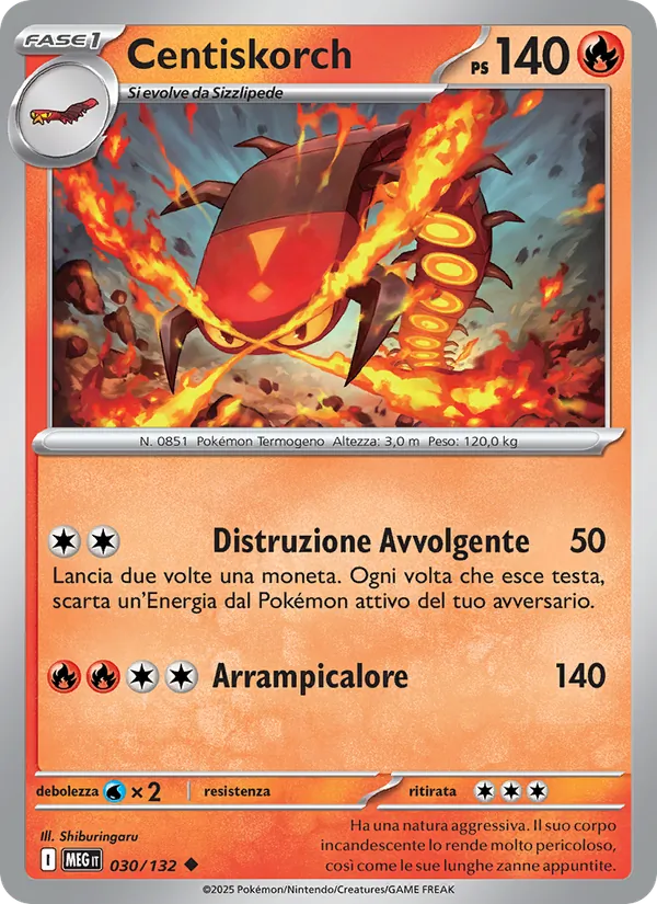 Centiskorch Megaevoluzione 030/132