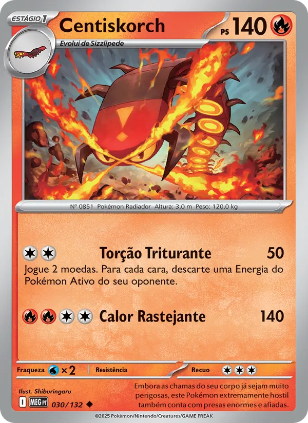 Centiskorch Megaevolução 030/132