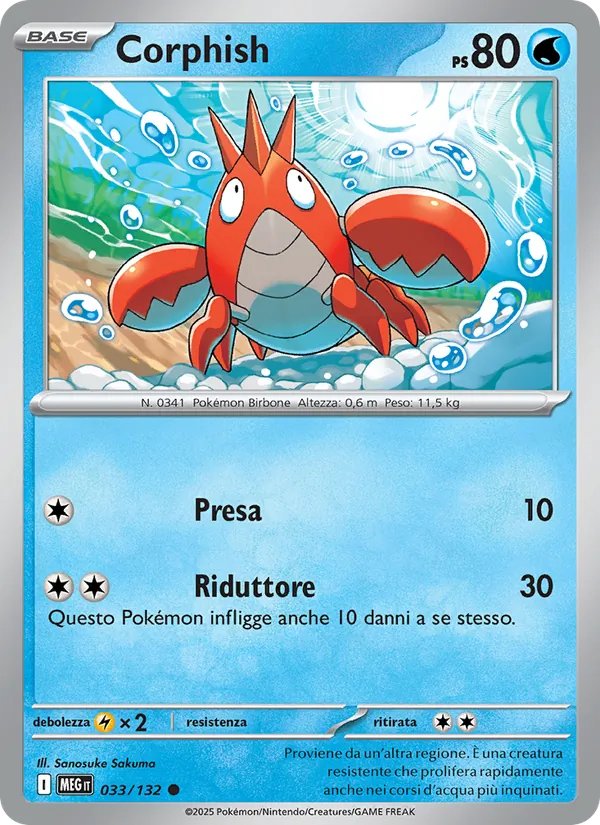 Corphish Megaevoluzione 033/132